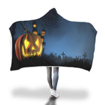 Halloween Pumpkin Premium Hooded Blanket - Nikota Fashion