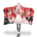 Trick or Treat Blood Hooded Blanket - Nikota Fashion