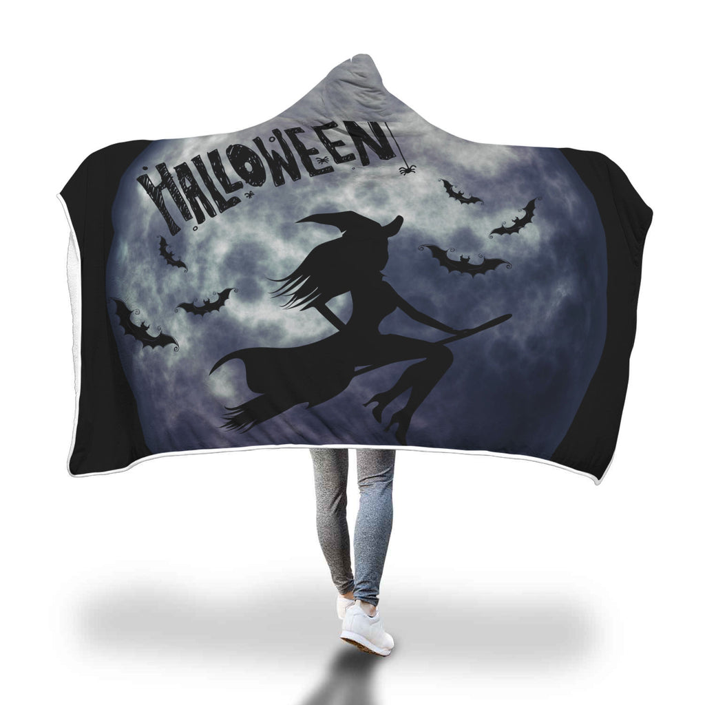Halloween Witch Hooded Blanket - Nikota Fashion