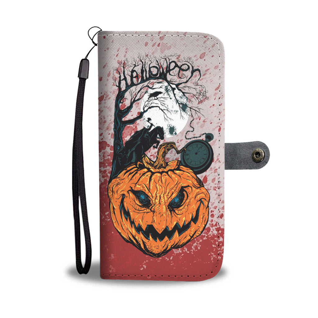 Halloween Scary Pumpkin Awesome Premium Wallet Case