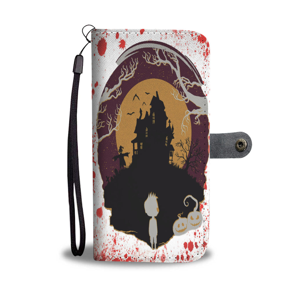 Halloween Witch House Wallet Case