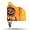 Smashed Scary Pumpkin Halloween Hooded Blanket - Nikota Fashion