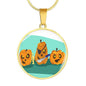 Halloween Funny Pumpkins Luxury Necklace & Bangle - Nikota Fashion
