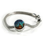 Awesome Halloween Cat and Pumpkins Scary Luxury Steel Bracelet - Nikota Fashion